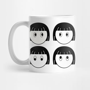 Girl exercise eyes Mug